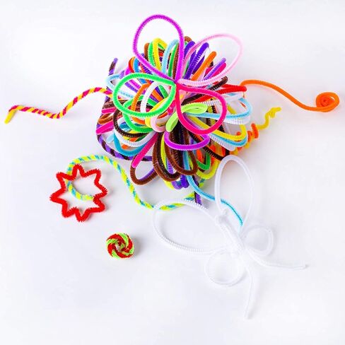 Pipe Cleaners, 300pcs 20 Colors, Craft Supplies, Pipe Cleaner Chenille Stems, Craft Pipe Cleaners in Saudi Arabia