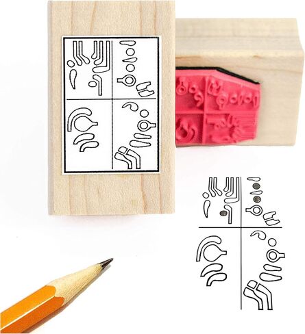 مدرس آلات النفخ - مجموعة هدايا من الطوابع المطاطية بالإصبع (5 طوابع ووسادة للفلوت والمزمار والكلارينيت والساكسفون والباسون) in Kuwait