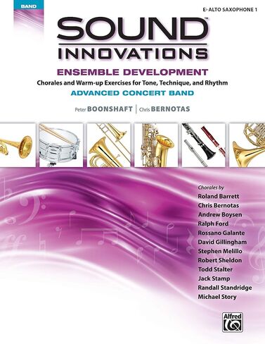 Sound Innovations for Concert Band -- Ensemble Development for Advanced Concert Band: E-flat Alto Saxophone 1 in Saudi Arabia