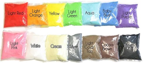 WGV Unity Colored Coarse Sand 1 Pound DIY Crafts, Vase Filler, Therapy Play, Planter Terrarium Centerpiece Design for Wedding Party Event Home Office Garden Decor, Aqua in Saudi Arabia