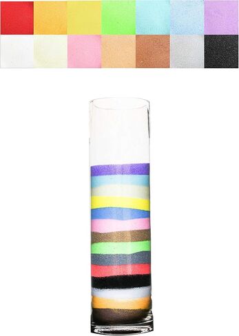 WGV Unity Colored Coarse Sand 1 Pound DIY Crafts, Vase Filler, Therapy Play, Planter Terrarium Centerpiece Design for Wedding Party Event Home Office Garden Decor, Aqua in Saudi Arabia
