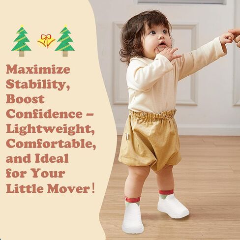 Breathable Baby Sock Shoes,Non-Slip First Walkers 6-24 months,Easy Put on Baby Walking Shoes, Flexible Mesh Toddler Sneakers Boys ,Baby Socks 12-24 months,Barefoot Infant First Steps Shoes,Baby Girl Shoes in Saudi Arabia