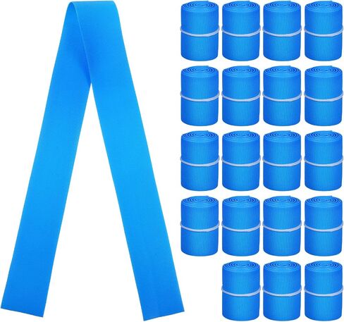 Healifty 20Pcs Latex-Free Tourniquet Disposable Tourniquet Tourniquet Band Rubber Single Use Tourniquet TPE Tourniquet 1 X 18 - Blue in Saudi Arabia