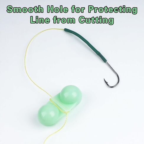 Fishing Double Rattle Beads, 40pcs Catfish Fishing Rattle Bells Fish Bite Bait Alarm Catfish Rig Fishing Attractor Bell Beads Accessory for Luring Fish in Saudi Arabia