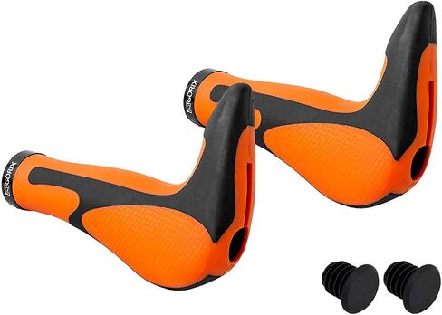 GORIX Bike Ergo Grips Bar End Cycle Lock على المقود دراجة جبلية MTB (GX-849AD3-L1-G2 (الإصدار العالمي)) in Kuwait