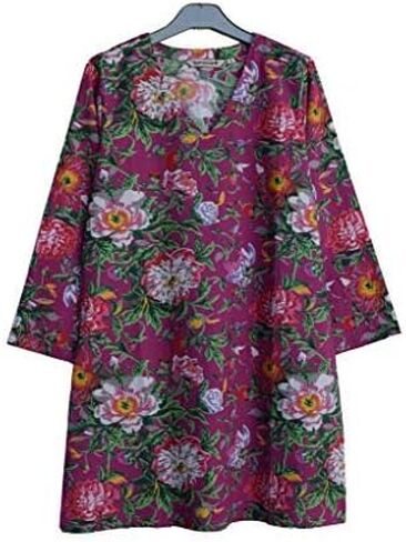 AV Hand Block Printed V Neck Tunic in Saudi Arabia