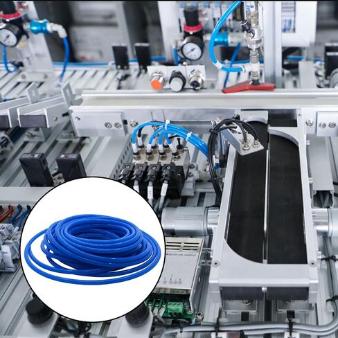 YXQ Pneumatic Air Tubing 6mm OD x 4mm ID 9m(29.5Ft) PU Polyurethane Air Compressor Tubing Hose Pipe, Blue in Saudi Arabia