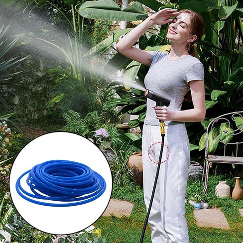 YXQ Pneumatic Air Tubing 6mm OD x 4mm ID 9m(29.5Ft) PU Polyurethane Air Compressor Tubing Hose Pipe, Blue in Saudi Arabia
