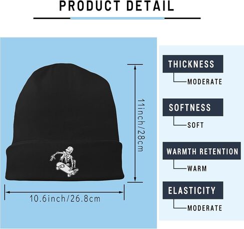 Black Beanie for Men Women Flexible Classic Adult Beanie Cap Hip Hop Cap for Men Winter Warm Knitted Hat Chemo Cap Headwear in Kuwait