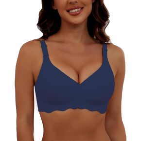 Comfortable Wireless T Shirt Bra Seamless No Show Full Coverage Bras for Women in Kuwait