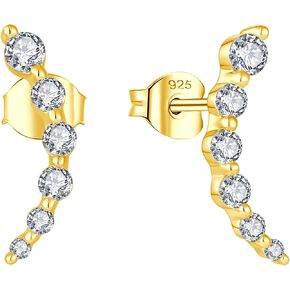 Starchenie 925 Sterling Silver متسلق القرط القرط الأذن الأذن أقراط للنساء in Kuwait