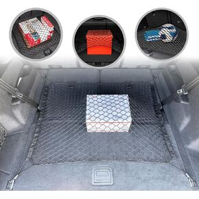 طراز Trunk Strunk Automotive Mesh Mesh Cargo Net لـ Audi Q7 Accessories 2017-2025 - منظمي الجذع المتميز والتخزين - شبكة الأمتعة لسيارات الدفع الرباعي - أفضل منظم السيارات لـ Audi Q7 in Kuwait