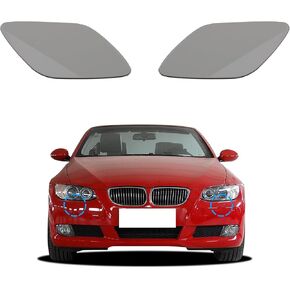 تغطية غسالة المصباح الأمامي للسيارة ملائمة لـ BMW E93 E93 328i 335i Coupe Convertible 2007 2008 2008 2010 6167171659 61677171660 (Unpainted ، A Pair) in Saudi Arabia