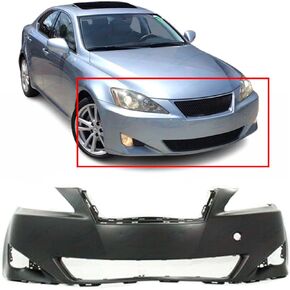 FitParts Compatible With Front Bumper Cover 2006-2008 Lexus IS250 IS350 Base Sedan 06-08. New, Primed and Ready for Paint. With Fog Light Holes. LX1000163 5211953925 2007 in Kuwait