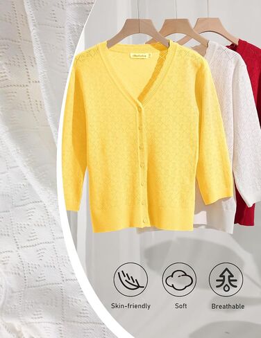 Bbonlinedress نساء 3/4 الأكمام قصيرة الأكمام الأزرار خفيفة الوزن الصيف زر سترة اقتصاص لأعلى قمم متماسكة تجاهل 2025 in Saudi Arabia