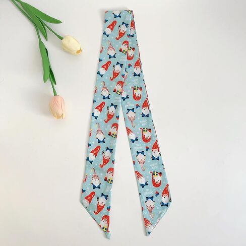 QTMY 4 Pack Christmas Purse Scarf for Bags Silk Head Scarf for Hair Neck Scarves Ribbon for Gift Wrapping,58 in Saudi Arabia