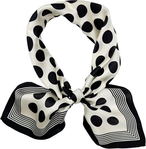 100% Mulberry Silk Square Scarf-25.6"x25.6"-Neck Scarf,Headscarf&Hair Wrap,Lightweight Silk Bandana Gifts for Women in Kuwait