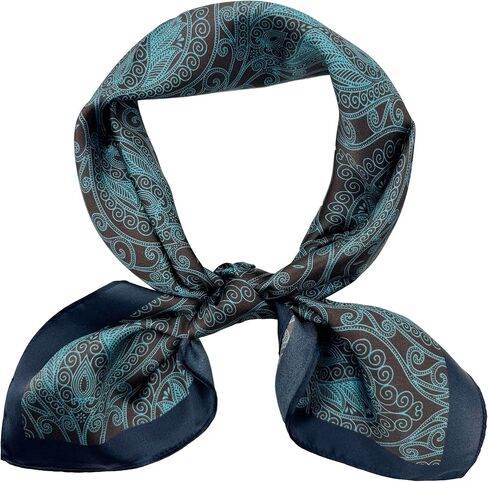100% Mulberry Silk Square Scarf-25.6"x25.6"-Neck Scarf,Headscarf&Hair Wrap,Lightweight Silk Bandana Gifts for Women in Kuwait
