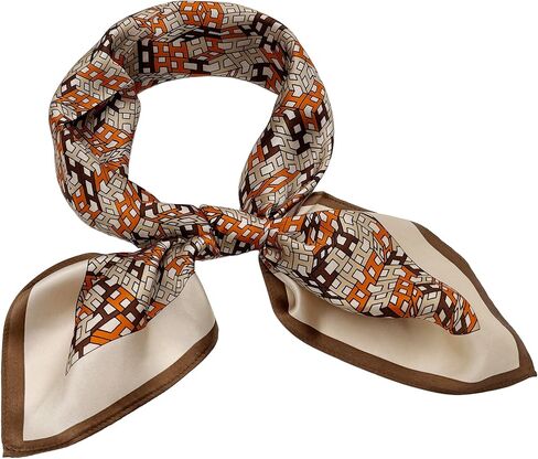 100% Mulberry Silk Square Scarf-25.6"x25.6"-Neck Scarf,Headscarf&Hair Wrap,Lightweight Silk Bandana Gifts for Women in Kuwait