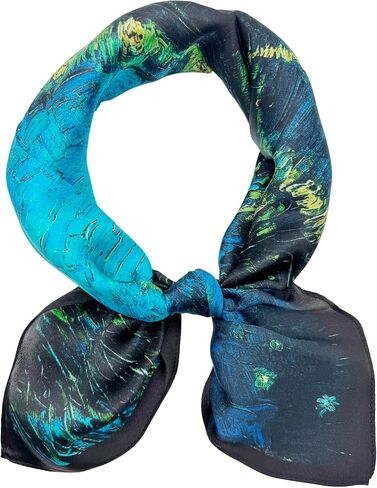 100% Mulberry Silk Square Scarf-25.6"x25.6"-Neck Scarf,Headscarf&Hair Wrap,Lightweight Silk Bandana Gifts for Women in Kuwait