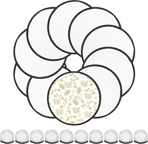 30pcs تسامي المشجعين أبيض قابل للطي مراوح قرص طيران 9.8 بوصة سوداء حافة مروحة قابلة للطي مجموعة لحفلات حفلات الزفاف النشاط في الهواء الطلق in Saudi Arabia