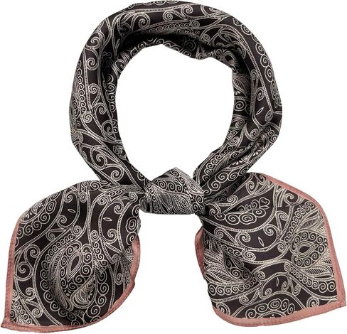 100% Mulberry Silk Square Scarf-25.6"x25.6"-Neck Scarf,Headscarf&Hair Wrap,Lightweight Silk Bandana Gifts for Women in Kuwait
