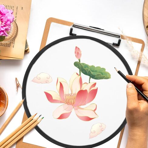 30pcs تسامي المشجعين أبيض قابل للطي مراوح قرص طيران 9.8 بوصة سوداء حافة مروحة قابلة للطي مجموعة لحفلات حفلات الزفاف النشاط في الهواء الطلق in Saudi Arabia