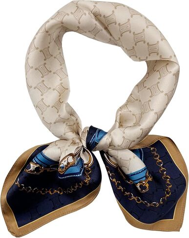 100% Mulberry Silk Square Scarf-25.6"x25.6"-Neck Scarf,Headscarf&Hair Wrap,Lightweight Silk Bandana Gifts for Women in Kuwait