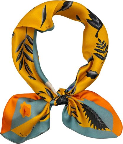 100% Mulberry Silk Square Scarf-25.6"x25.6"-Neck Scarf,Headscarf&Hair Wrap,Lightweight Silk Bandana Gifts for Women in Kuwait