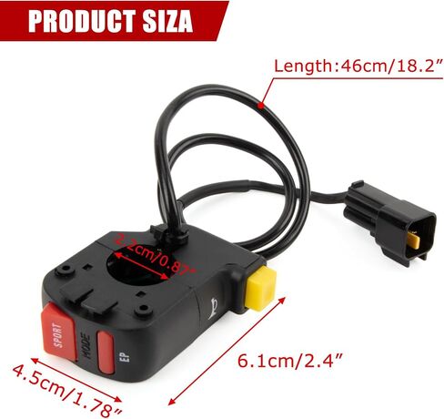 مفتاح تشغيل قوة الفرامل للضوء BEE S/X -PSLER دراجة نارية مركب مقود تركيب مقود مع قرن للدراجة الكهربائية على الطريق على الطريق SUR RON SWITCH in Saudi Arabia