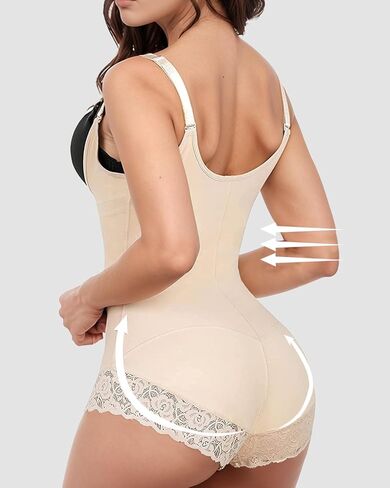 Fajas Colombianas Shapewear for Women Tummy Control,Faja Body Shaper Butt Lifter Bodysuit in Kuwait