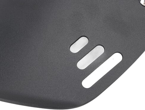 Qiilu Universal Motorcycle Windshield with Bracket Aluminum Wind Deflector Front Flyscreen for 6.5 to 9.45in Headlight with High Wind Protection (Silver) in Saudi Arabia