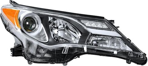 مجموعة مجموعة مصباح Pensun ملاءمة لعام 2013-2015 Toyota Rav4 Rav-4 مجموعة الأمامي السود in Saudi Arabia