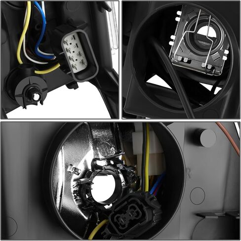 زوجات محرك الحمض النووي المصابيح الأمامية OE Style Projector متوافقة مع 07-14 Cadillac Escalade ESV Ext ، Chrome/Clear ، HL-OH-CE07-CL1 in Saudi Arabia