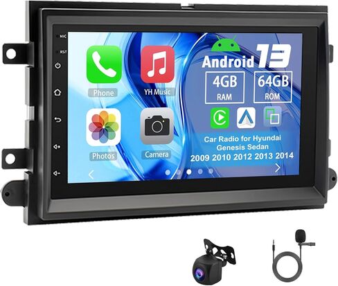 Android 13 Car Stereo Upgrade Radio Compatible for F150 for F250 2004-2014, Slakerbe 7 Inch Touchscreen 2G+32G Wireless Carplay Wireless Android Auto with GPS Navigation WiFi Backup Camera Mic in Kuwait