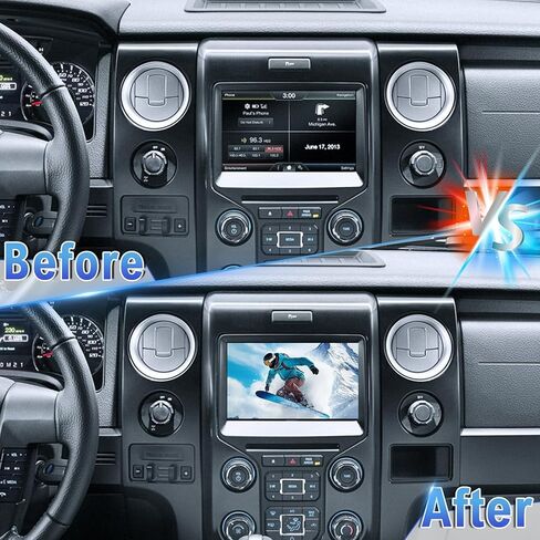 Android 13 Car Stereo Upgrade Radio Compatible for F150 for F250 2004-2014, Slakerbe 7 Inch Touchscreen 2G+32G Wireless Carplay Wireless Android Auto with GPS Navigation WiFi Backup Camera Mic in Kuwait