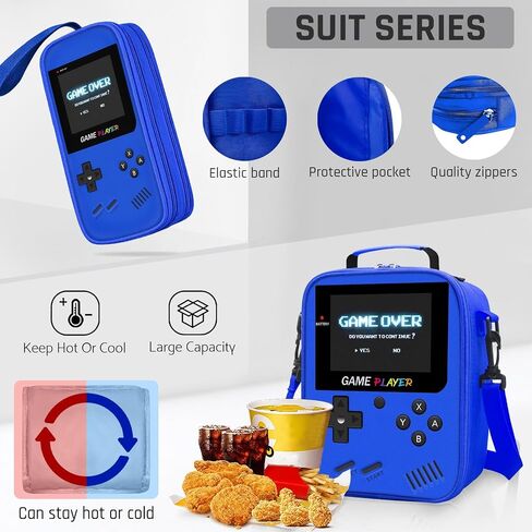 School Backpack for Boys,3pcs Gamer Boys Backpack with Lunch Box Set for Kids Children Teens Elementary Middle School,17" Large Capacity Student Bookbag & Multifunctional Video Game Travel Bag in Saudi Arabia