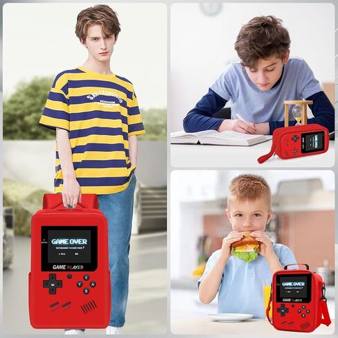 School Backpack for Boys,3pcs Gamer Boys Backpack with Lunch Box Set for Kids Children Teens Elementary Middle School,17" Large Capacity Student Bookbag & Multifunctional Video Game Travel Bag in Saudi Arabia