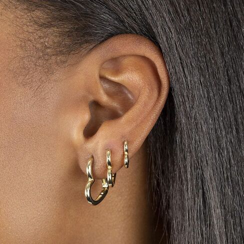 925 Sterling Silver Heart Hoop Earrings for Women Girls Small Heart Shaped Huggie Hoop Earrings Hypoallergenic Cartilage Huggies Earings for Jewelry Gifts in Kuwait