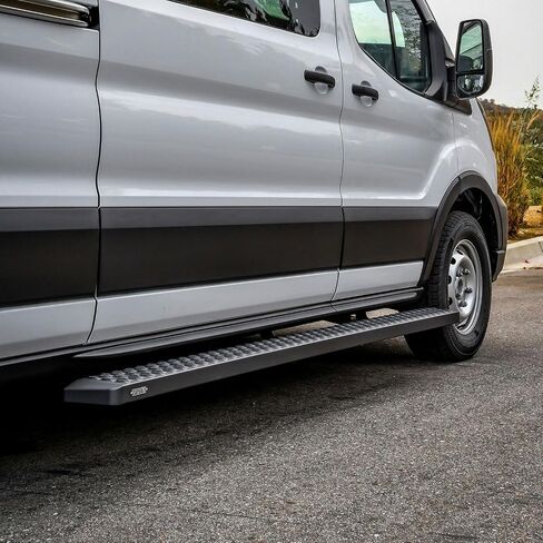 Westin 27-80005 خط خطوات الركض يناسب 2015-2025 Transit Van 150 250 350 (46 "Driver Side & 97" Side Praintenger) زوج أسود محكم in Saudi Arabia