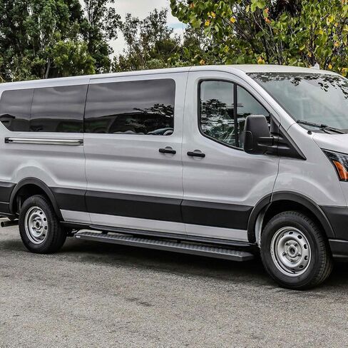 Westin 27-80005 خط خطوات الركض يناسب 2015-2025 Transit Van 150 250 350 (46 "Driver Side & 97" Side Praintenger) زوج أسود محكم in Saudi Arabia