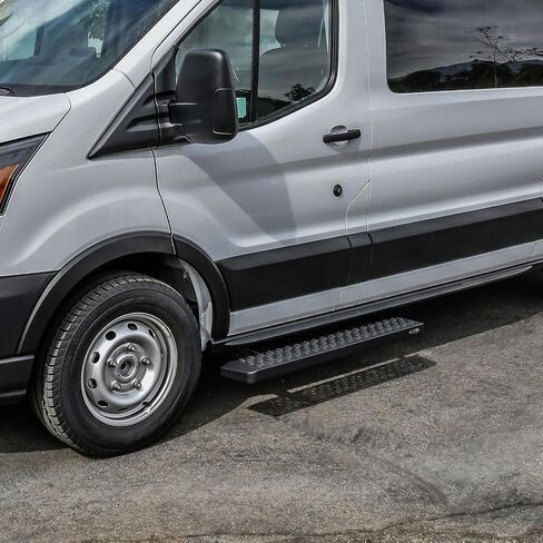 Westin 27-80005 خط خطوات الركض يناسب 2015-2025 Transit Van 150 250 350 (46 "Driver Side & 97" Side Praintenger) زوج أسود محكم in Saudi Arabia