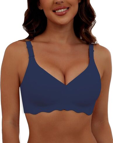 Comfortable Wireless T Shirt Bra Seamless No Show Full Coverage Bras for Women in Kuwait