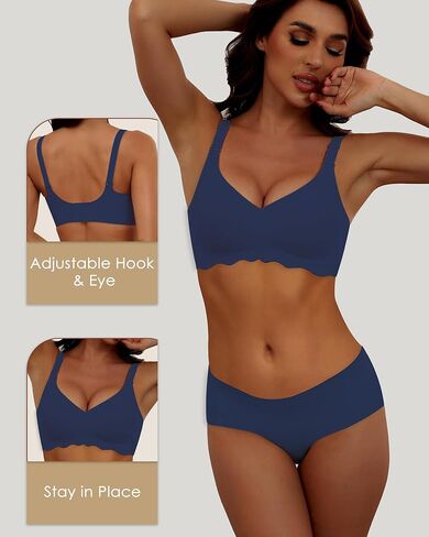 Comfortable Wireless T Shirt Bra Seamless No Show Full Coverage Bras for Women in Kuwait