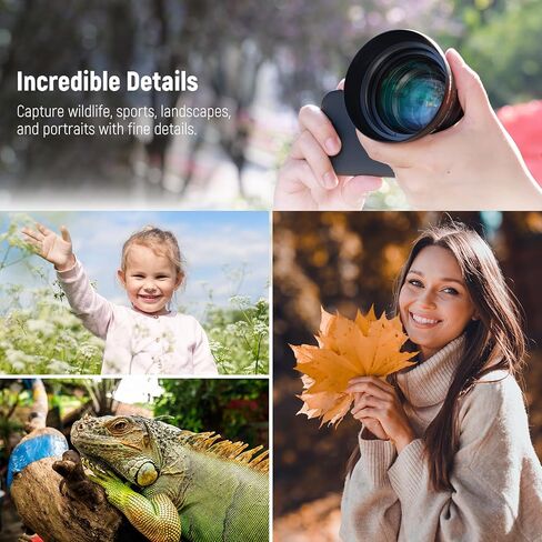 NEEWER HD 85MM Telephoto Phone Lens Only for 17mm Thread Backplate, 2.5X Magnification Compatible with SmallRig NEEWER iPhone Samsung Phone Cage Case with 17mm Lens Adapter, LS-59 in Saudi Arabia
