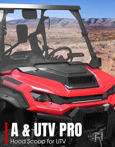 مغرفة غطاء محرك السيارة A & UTV PRO مع شبكة لسيارة Honda Pioneer 1000 3P 5P 6P 2016-2024، مغرفة فتحة تهوية مدخل الهواء مع مجموعة شبكية، فتحة تهوية معززة لتدفق الهواء لسيارة Honda Pioneer 1000-3 1000-5 1000-6 2016-2024 in Kuwait