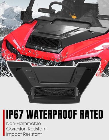 مغرفة غطاء محرك السيارة A & UTV PRO مع شبكة لسيارة Honda Pioneer 1000 3P 5P 6P 2016-2024، مغرفة فتحة تهوية مدخل الهواء مع مجموعة شبكية، فتحة تهوية معززة لتدفق الهواء لسيارة Honda Pioneer 1000-3 1000-5 1000-6 2016-2024 in Kuwait