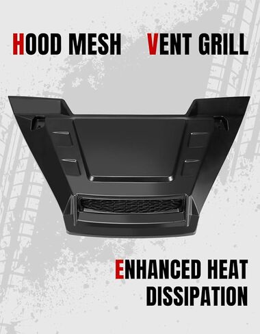مغرفة غطاء محرك السيارة A & UTV PRO مع شبكة لسيارة Honda Pioneer 1000 3P 5P 6P 2016-2024، مغرفة فتحة تهوية مدخل الهواء مع مجموعة شبكية، فتحة تهوية معززة لتدفق الهواء لسيارة Honda Pioneer 1000-3 1000-5 1000-6 2016-2024 in Kuwait