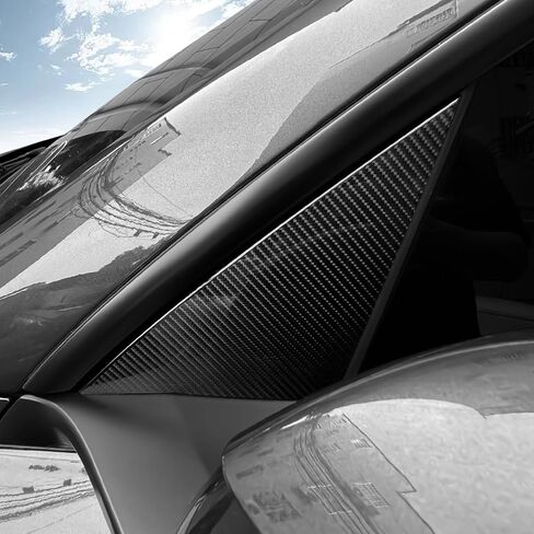 Precut Car Paint Protective Film for 2025 Tesla Model Y Juniper PPF Carbon Fiber Print Self Adhesive TPU Car Wrap Film Scratch Protector Exterior Accessories (Outside A-Pillar Triangle) in Saudi Arabia