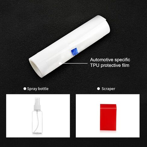 Precut Car Paint Protective Film for 2025 Tesla Model Y Juniper PPF Carbon Fiber Print Self Adhesive TPU Car Wrap Film Scratch Protector Exterior Accessories (Outside A-Pillar Triangle) in Saudi Arabia